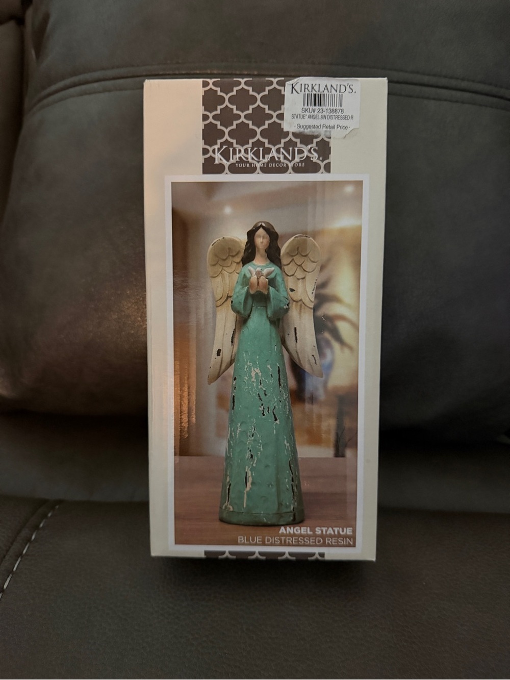 Kirkland's Blue Distressed Angel Statue